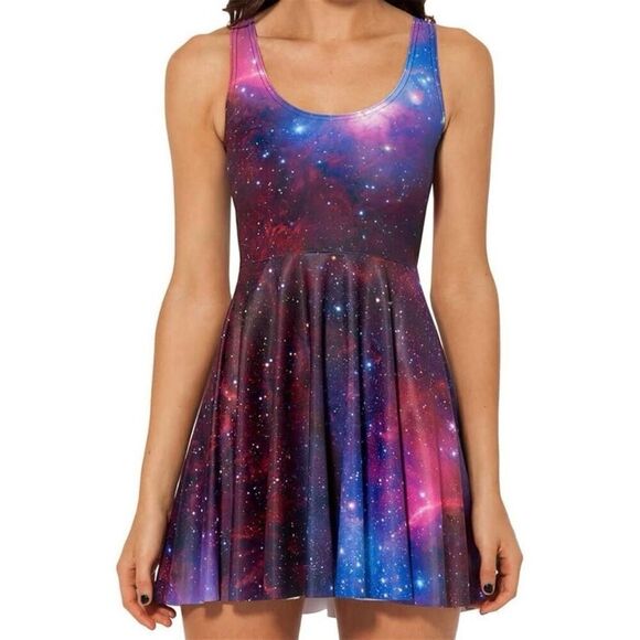 Galaxy dress skater a line size M - Picture 2 of 5